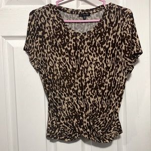 Dynamite leopard print top